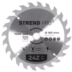 Strend Pro TCT 180 x 2,2 x 20/16 mm 24T, körfűrészlap