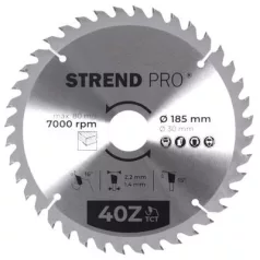 Strend Pro TCT 185 x 2,2 x 30/20 mm 40T, körfűrészlap
