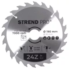 Strend Pro TCT 190 x 2,4 x 30/20 mm 24T, körfűrészlap
