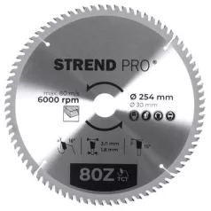 Strend Pro TCT 254 x 3,0 x 30/20 mm 80T, körfűrészlap