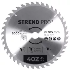 Strend Pro TCT 305 x 3,2 x 30/20 mm 40T, körfűrészlap