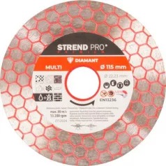 Gyémánt vágótárcsa Strend Pro Premium, 115 mm