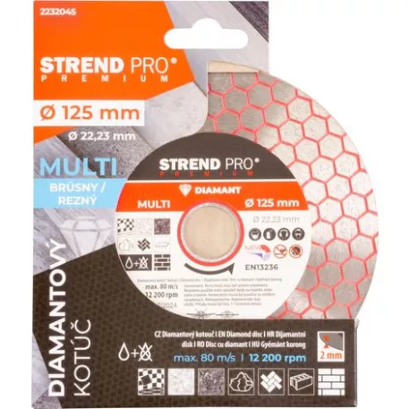 Gyémánt vágókorong Strend Pro Premium, 125 mm