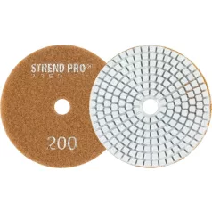   Strend Pro Premium P200 tárcsa, 100 mm, polírozó, gyémánt, tépőzáras, nedves polírozó és csiszolókorong