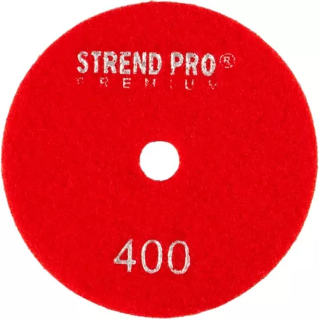 Strend Pro Premium P400 tárcsa, 100 mm, polírozó, gyémánt, tépőzáras, nedves polírozó és csiszolókorong