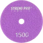 Strend Pro Premium P1500 tárcsa, 100 mm, polírozó, gyémánt, tépőzáras, nedves polírozó és csiszolókorong