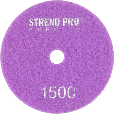 Strend Pro Premium P1500 tárcsa, 100 mm, polírozó, gyémánt, tépőzáras, nedves polírozó és csiszolókorong