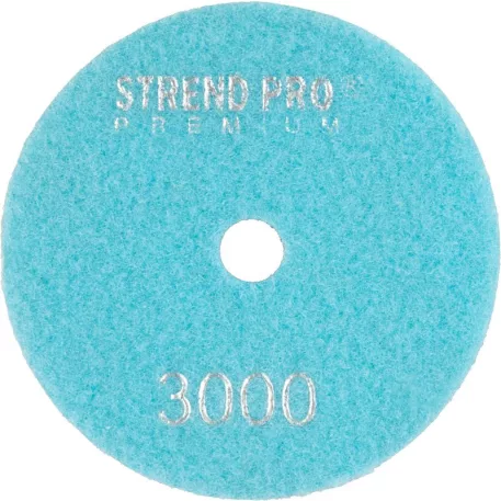 Strend Pro Premium P3000 tárcsa, 100 mm, polírozó, gyémánt, tépőzáras, nedves polírozó és csiszolókorong