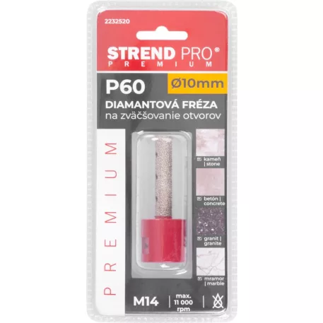 Maró Strend Pro Premium DM617, M14, 10 mm, G60, gyémánt, lyukak bővítéséhez kivágó koronákhoz, profe