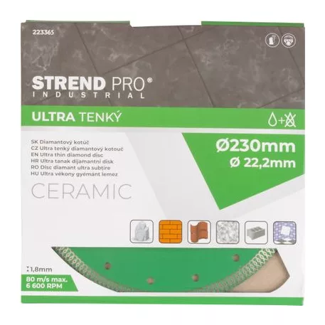 Strend Pro Gyémánt Vágókorong 230x22.2x1.8 mm