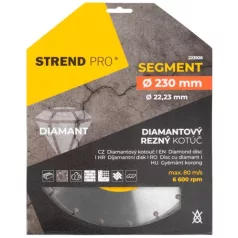 Gyémánt Vágókorong Segment 230 mm