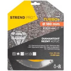 Gyémánt Vágókorong Turbo 180 mm