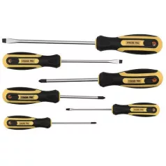   Csavarhúzó Készlet 6 db (-) 3x75, 5x100, 6x150 (+) PH0x75, PH1x75, PH2x100