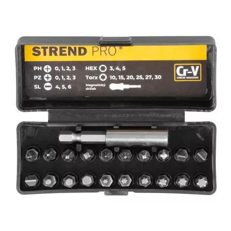 Bitkészlet Eve-12054 21 Részes, Bit 25 mm, Cr-V