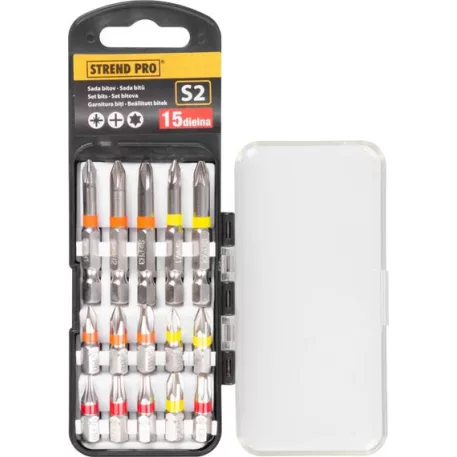 Bitkészlet Eve-12076 15 Részes, Bit 25/50 mm, S2