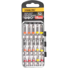 Bitkészlet Eve-12076 15 Részes, Bit 25/50 mm, S2