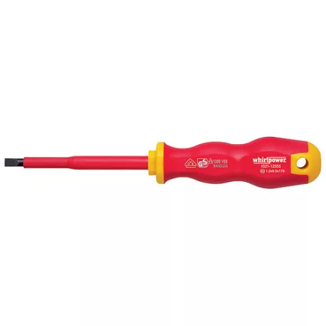 Whirlpower Csavarhúzó 1021 8.0 /175 mm, Lapos, Din5264, Vde 1000 Csavarhúzó