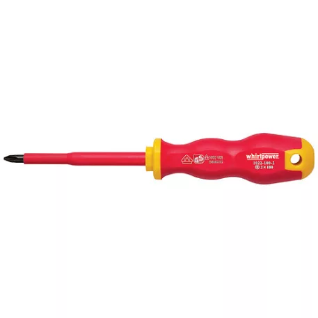 Whirlpower Csavarhúzó 1023 PZ0 /60 mm, Pozi, Din8764, Vde 1000