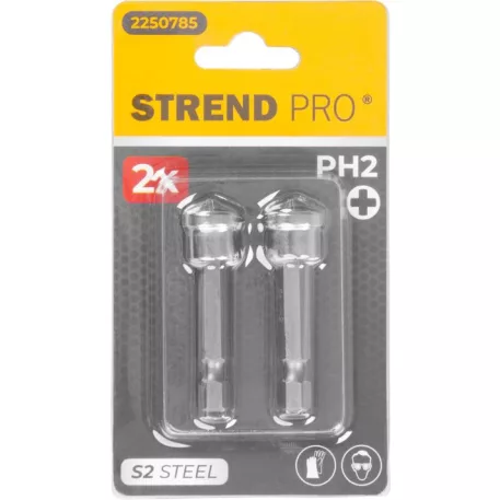 Bit készlet Strend Pro, gipszkartonhoz, PH 2x50 mm, csomag. 2 db