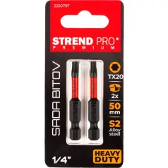 Bit Strend Pro Premium Torx, T 20, csomag 2 db