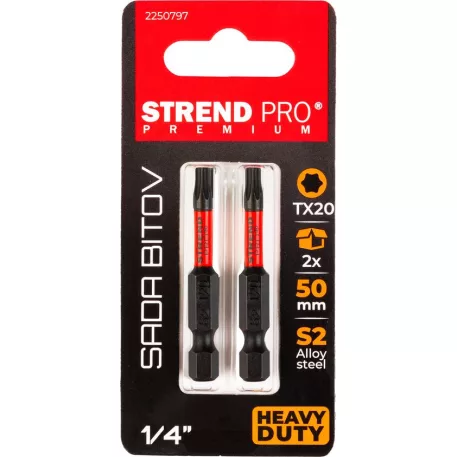 Bit Strend Pro Premium Torx, T 20, csomag 2 db