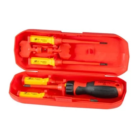 Csavarhúzó készlet Strend Pro, VDE 8 részes, lapos + Phillips, elektromos