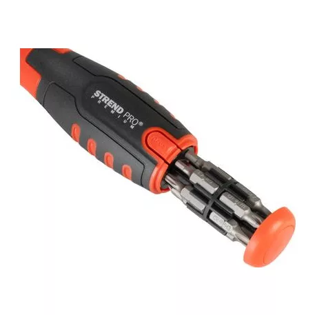 Csavarhúzó Strend Pro Premium, készlet, 12 bittel, torx + lapos + Philips