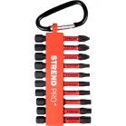 Strend Pro Premium bitkészlet, PH, PZ, TORX, S2 erősségű, 1/4", 50 mm, 10 darabos