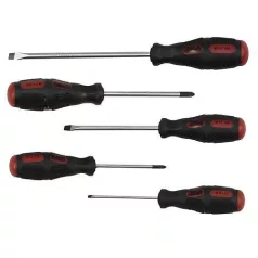   Csavarhúzó Készlet 5 db (-) 3x75, 5x100, 6x150 (+) PH1x75, PH2x100