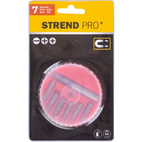 Csavarhúzó Bitkészlet (-) 5 7 mm (+) PH1, PH2 Pozidriv PZ1, PZ2