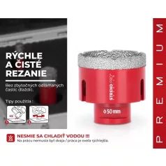 Sp+ Gyémántfúró, Szárazfúró Dcb11, 50 mm, M14