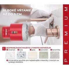 Sp+ Gyémántfúró, Szárazfúró Dcb11, 45 mm, M14