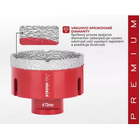 SP+ SZÁRÍTÓ DCB11 gyémánt szárazfúró, 72 mm, M14