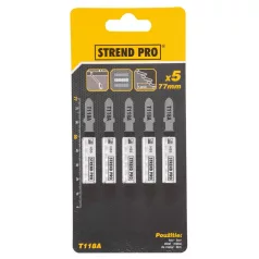 Fűrészlap Sp+ T118A 77 mm, 21Z, csomag 5 db (Fém)