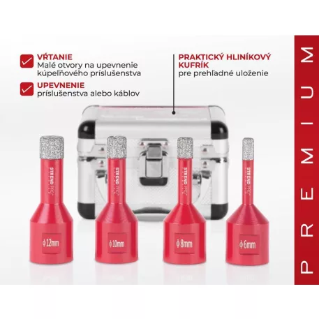 Vágó Készlet Strend Pro Premium, Dcb11S2, 6-8-10-12 mm, M14, Gyémánt,Koronák, Profesional