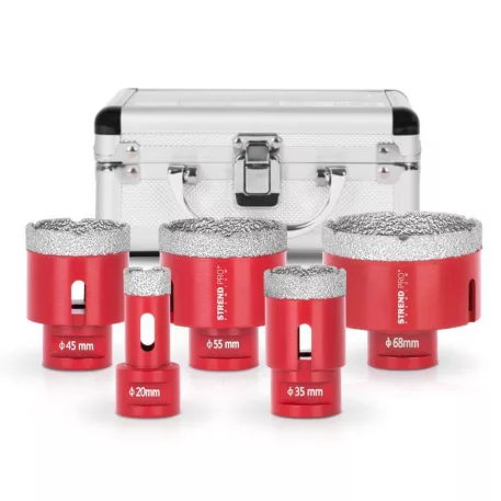 Körkivágó készlet Strend Pro Premium DCB11S5, 20-35-45-55-68 mm, M14