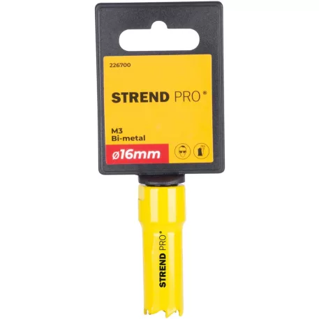 Körkivágó/lyukfűrész, Strend Pro BHS44, 16 mm, M3 Bi-metál