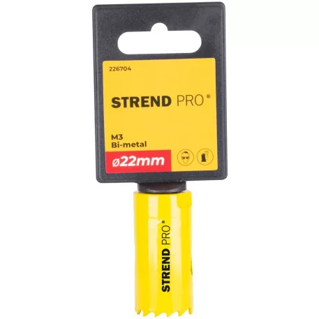Körkivágó/lyukfűrész, Strend Pro BHS44, 22 mm, M3 Bi-metál