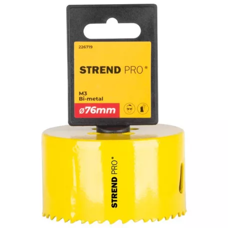 Körkivágó/lyukfűrész, Strend Pro BHS44, 76 mm, M3 Bi-metál