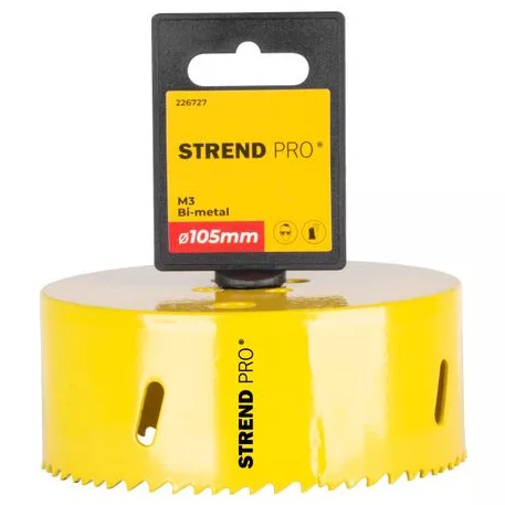 Körkivágó/lyukfűrész, Strend Pro BHS44, 105 mm, M3 Bi-metál
