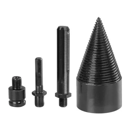 Strend Pro tüske, hasítóék, kúp, 60 mm, 3x adapter, fához