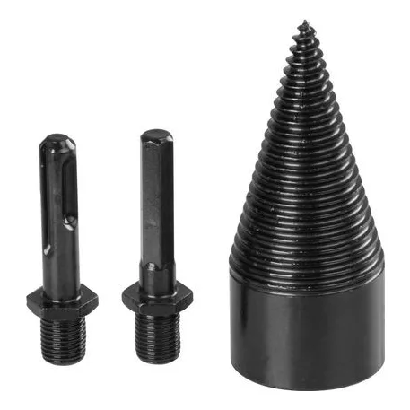Strend Pro tüske, hasítóék, kúp, 42 mm, HEX 1/2" és SDS+ adapterek, fához