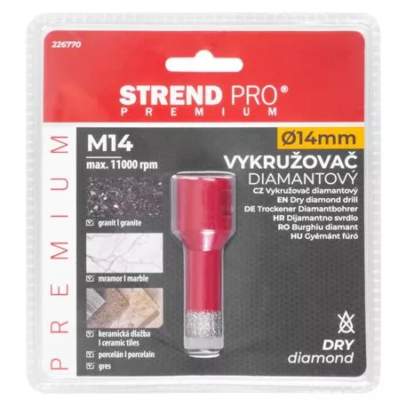 Gyémánt körkivágó Strend Pro Premium DCB11, 14 mm, M14, HD