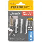 Strend Pro menetfúró, M3, 0,5 mm, DIN352, 3 db-os csomag