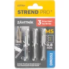Strend Pro menetfúró, M5, 0,8 mm, DIN352, 3 db-os csomag