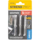 Strend Pro menetfúró, M6, 1 mm, DIN352, 3 db-os csomag