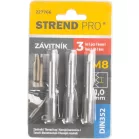 Strend Pro menetfúró, M8, 1 mm, DIN352, 3 db-os csomag