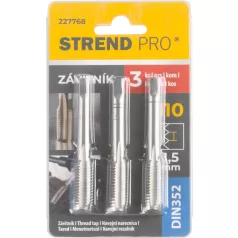Strend Pro menetfúró, M10, 1,5 mm, DIN352, 3 db-os csomag