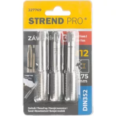 Strend Pro menetfúró, M12, 1,75 mm, DIN352, 3 db-os csomag