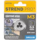 Strend Pro Menetmetsző, M3x0,5 mm, metrikus menet, átmérő 25 mm, DIN223B
